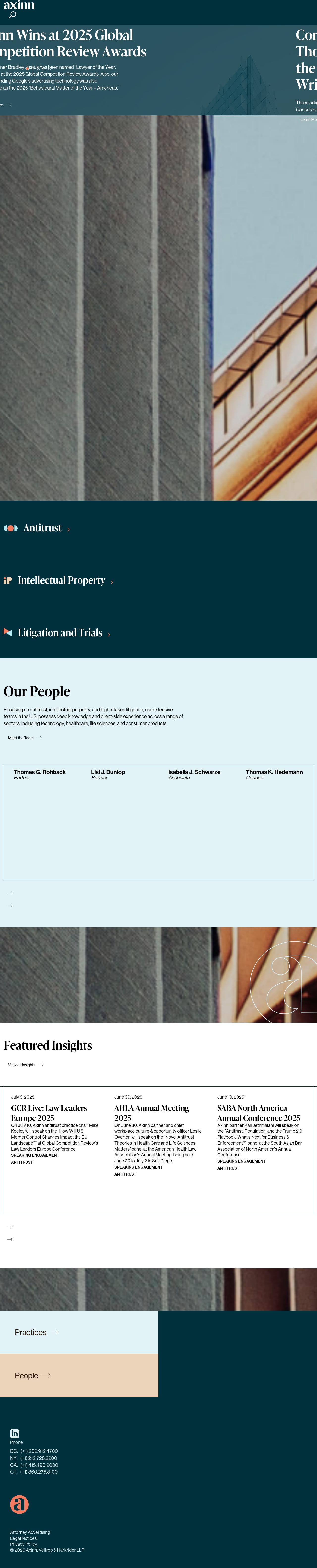 Axinn, Veltrop & Harkrider LLP - New York NY Lawyers