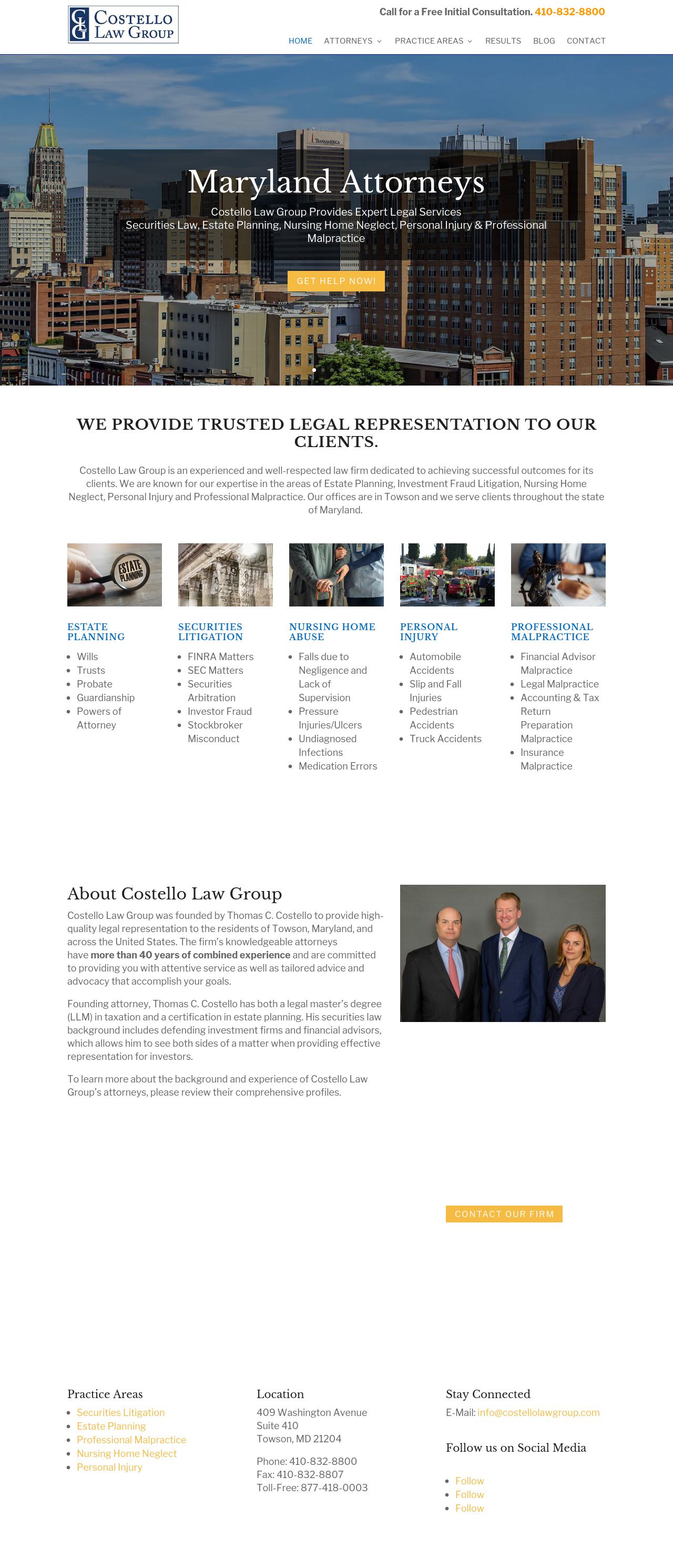 Costello Law Group - Towson MD Lawyers