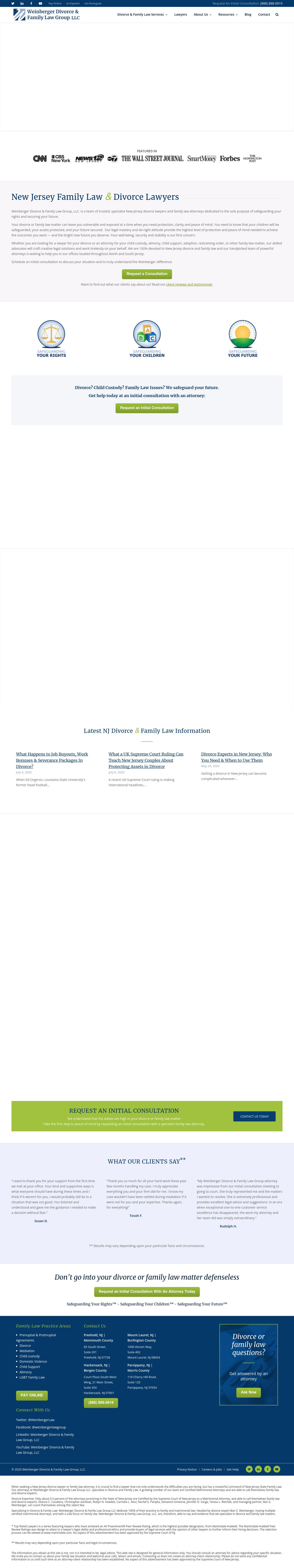 Weinberger Divorce & Family Law Group LLC - Mount Laurel NJ Lawyers