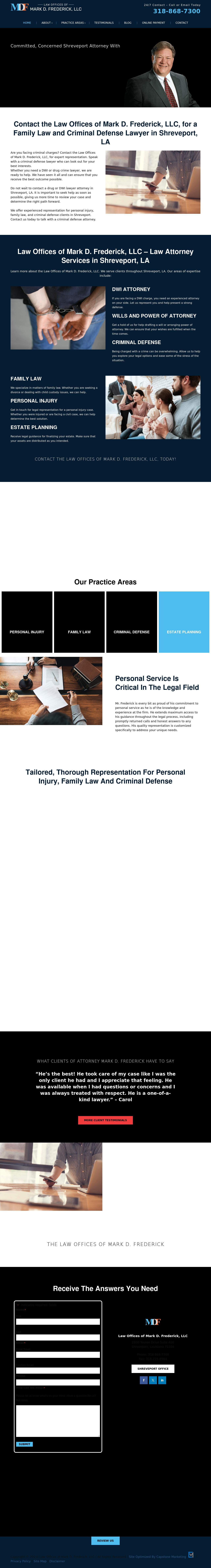 Law Offices of Mark D. Frederick, LLC - Shreveport LA Lawyers