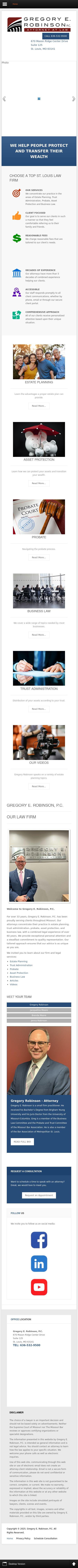 Gregory E. Robinson - Chesterfield MO Lawyers