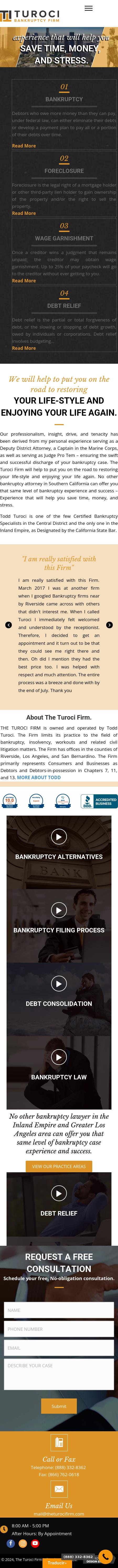The Turoci Bankruptcy Firm - Los Angeles CA Lawyers