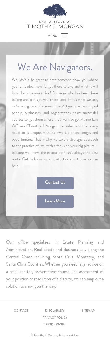 Timothy J. Morgan, Attorney at Law - Santa Cruz CA Lawyers