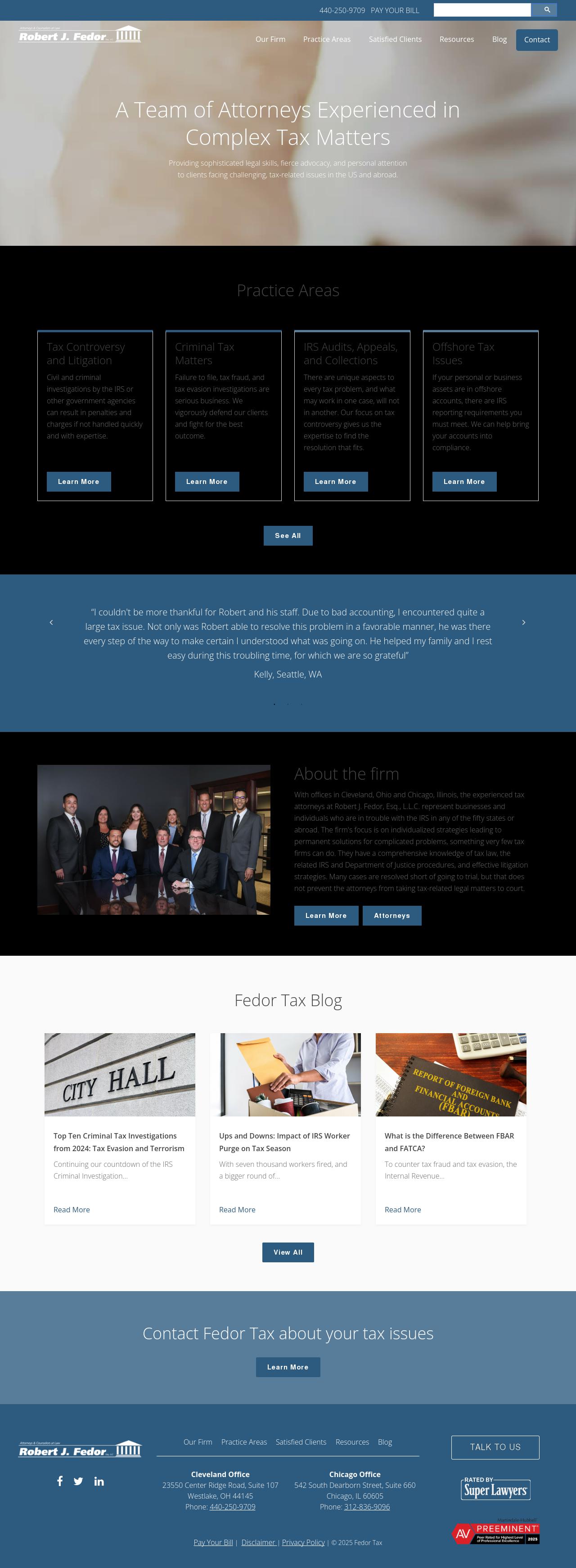 Robert J. Fedor, Esq., L.L.C. - Westlake OH Lawyers