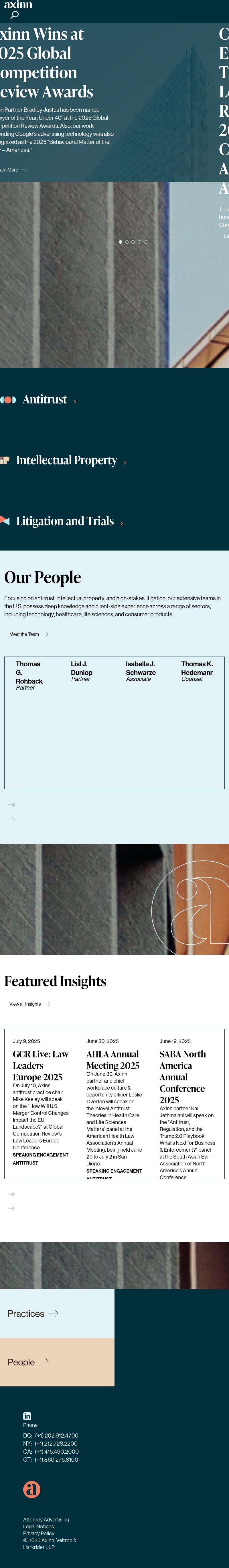 Axinn, Veltrop & Harkrider LLP - New York NY Lawyers